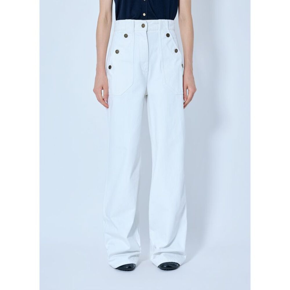Max Mara Women Button-Detail High-Waisted Trousers